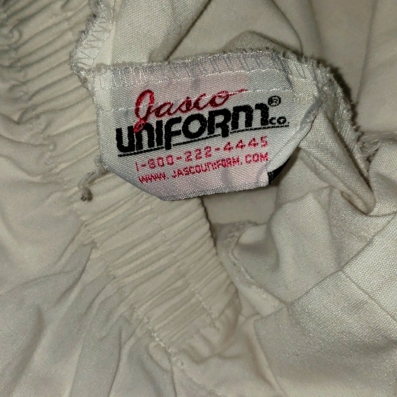 JASCO White Uniform Pants Size S EUC - Picture 4 of 5